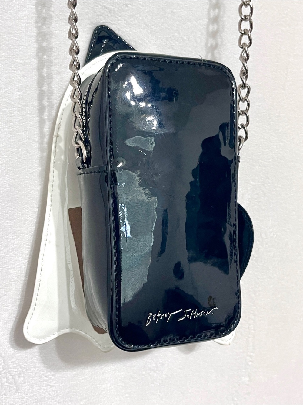 Betsey Johnson Glow In The Dark Ghost Cat Crossbody Bag Purse - Picture 8 of 8
